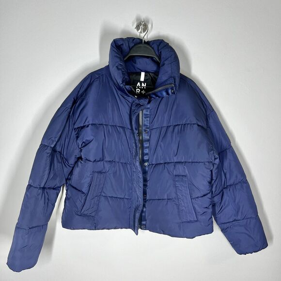 NEW Alp N Rock ANR Sz XL Peal Puffer II Crop Jacket Navy Blue - Picture 2 of 10